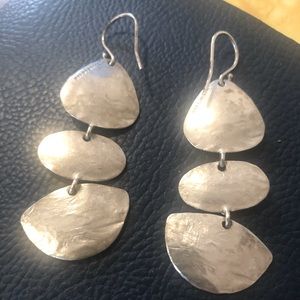 Sterling Silver triple drop earrings